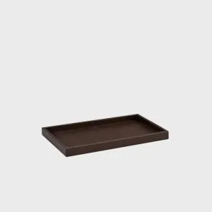 Montero Tray Small Leather Deep Brown 30x20 cm