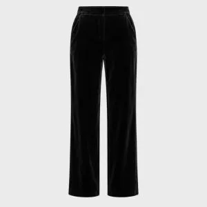 Velourbukse Black