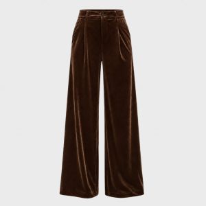 Velourbukse Choco m/legg