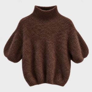 Kid Mohair Polo Brown One Size