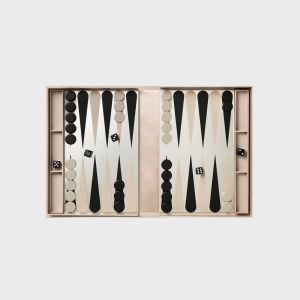 Classic - Art Of Backgammon Mirror, Beige/Clear