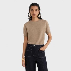 Stevie Cashmere T-Shirt Neutral