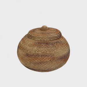 Box Polyresin Brown 15x15x14cm