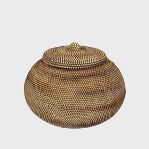 Box Polyresin Brown 20x20x16cm