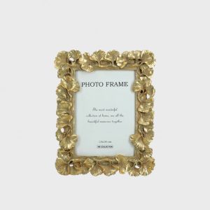 Photo Frame leaf Gold 13x18cm