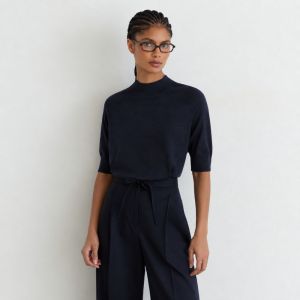 Sienna Merino Tee Navy